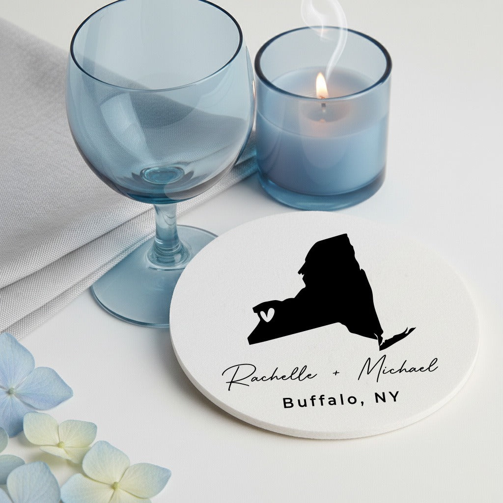 State Wedding Coasters