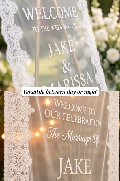 Custom Wedding Sign Printed Banner
