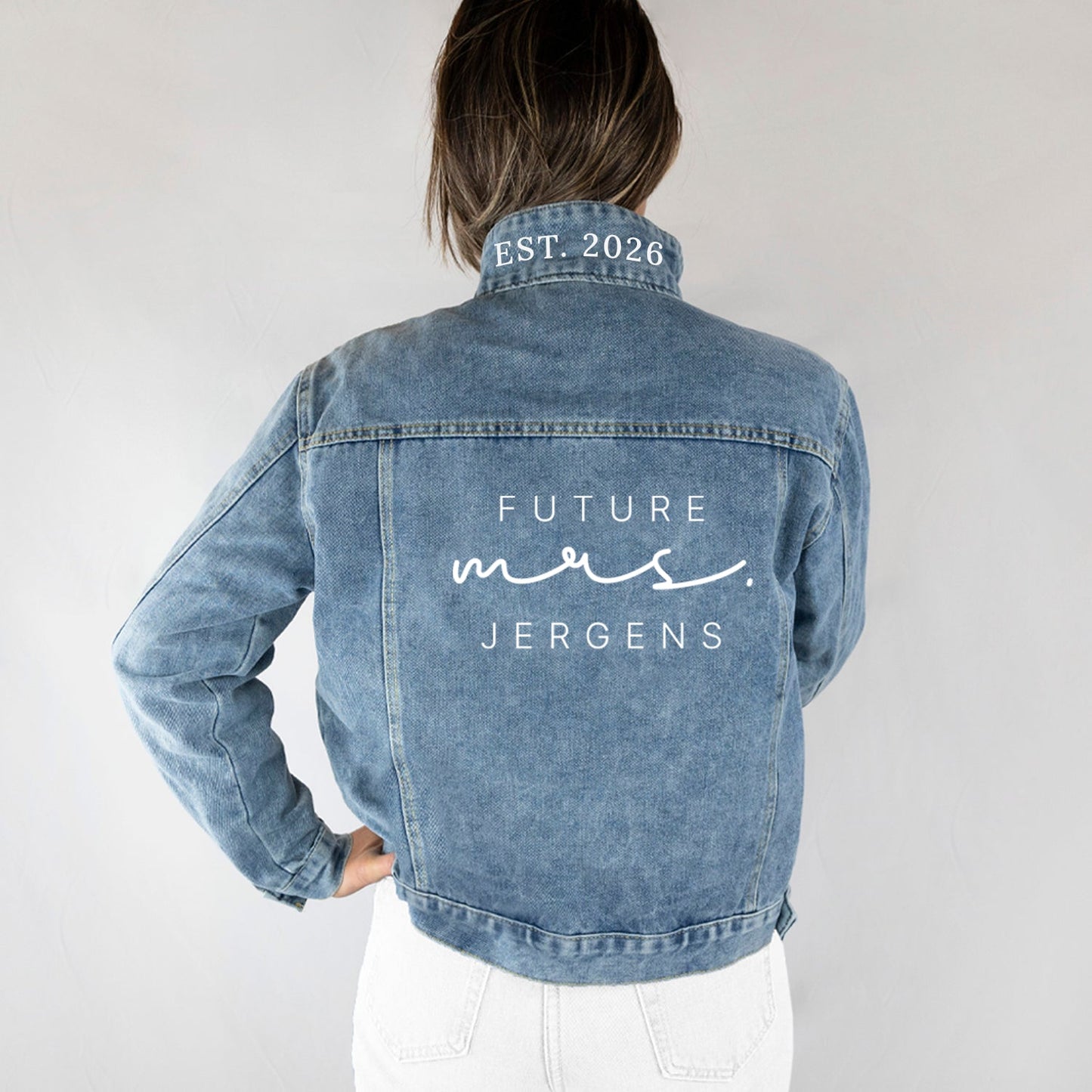 Personalized Mrs Denim Jacket
