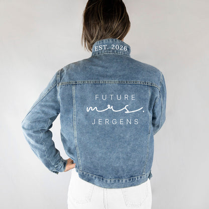 Personalized Mrs Denim Jacket