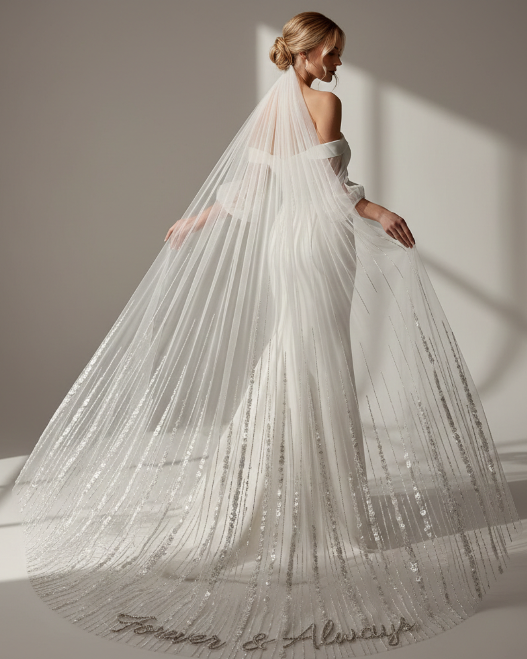 Luxury Sequin Bridal Veil