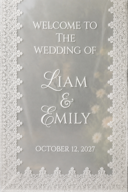 Custom Wedding Sign Printed Banner