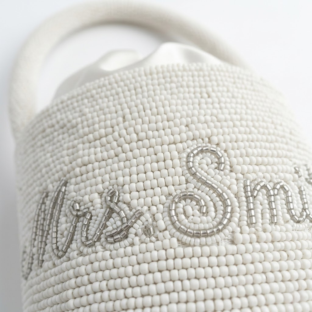 Personalized Mrs Beaded Bridal Bag