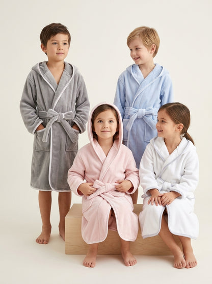 Kids Hooded Bath Robe