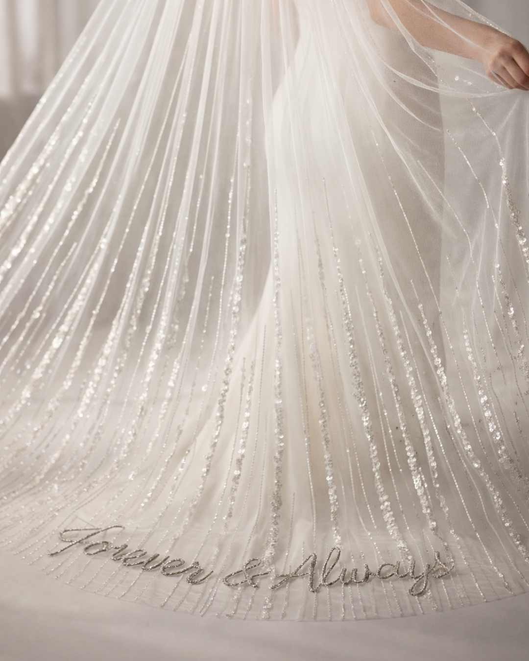 Luxury Sequin Bridal Veil