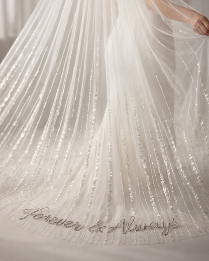 Luxury Sequin Bridal Veil
