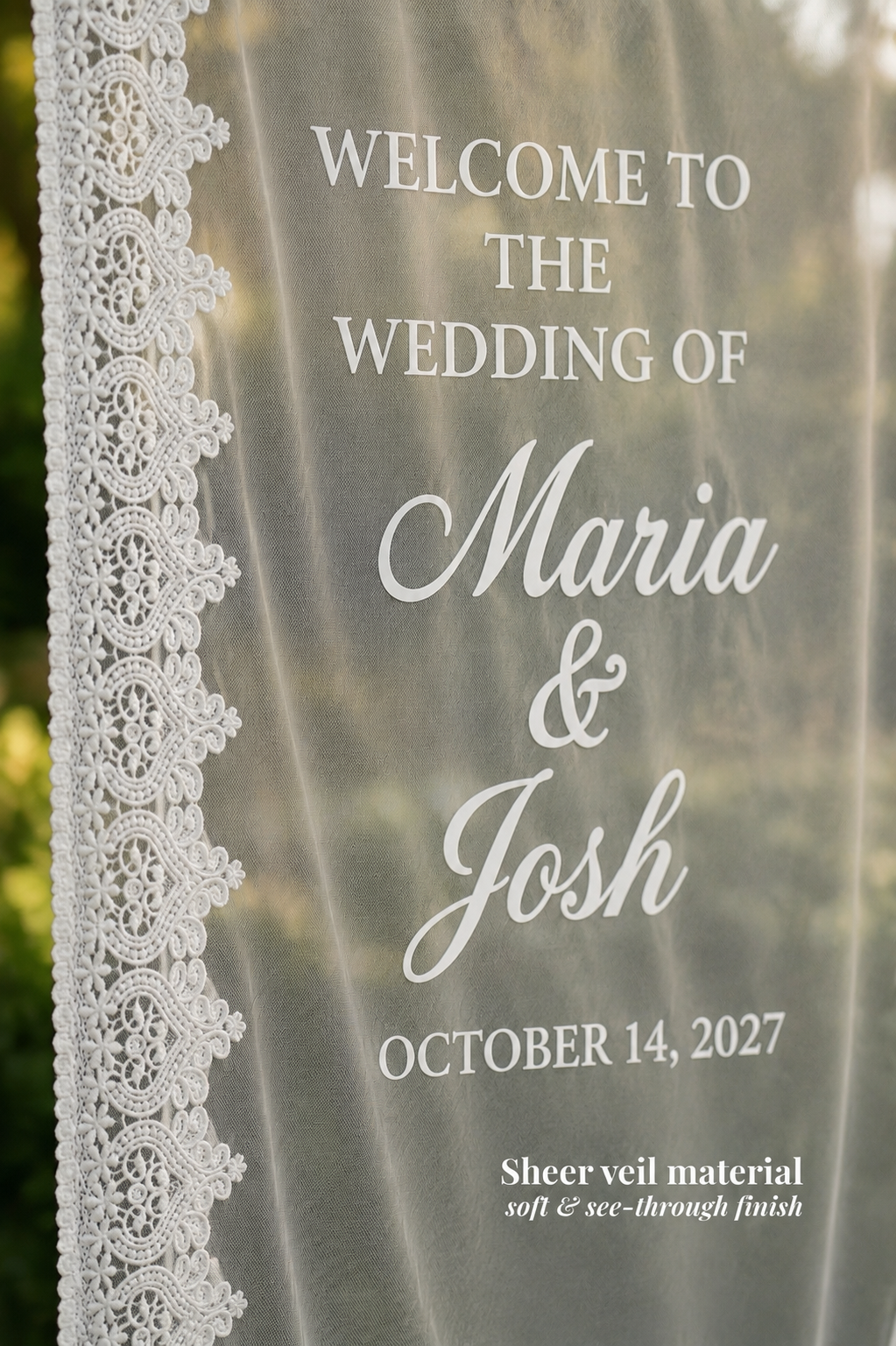 Custom Wedding Sign Printed Banner