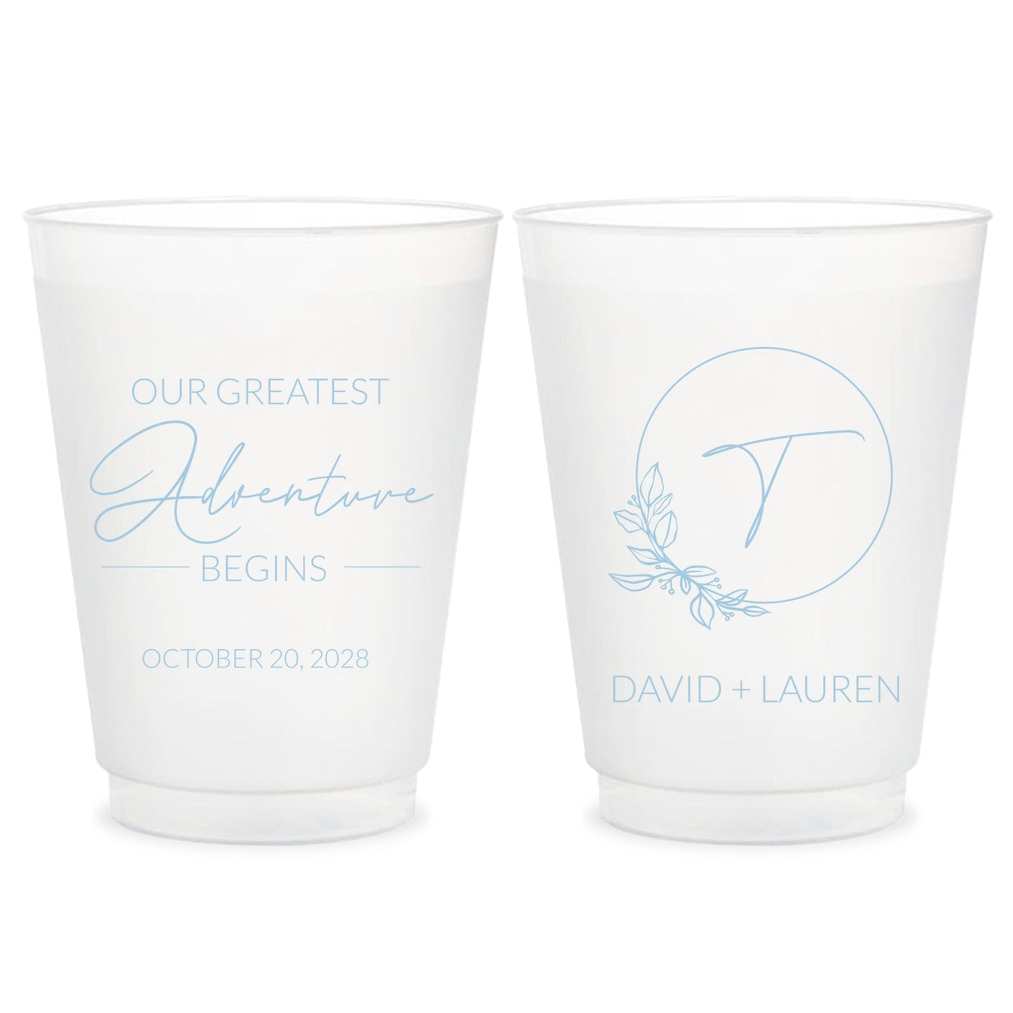 Personalized Frosted Cups (KT 141)