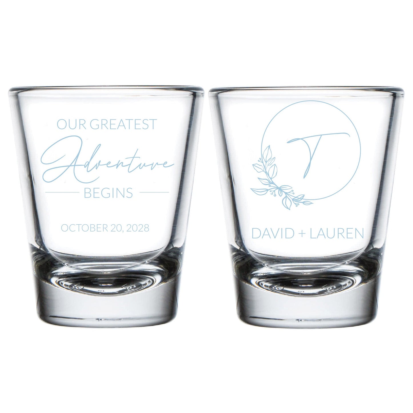 Custom Wedding Shot Glasses (KT 141)