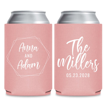 Minimalist Can Coolers Wedding Favors