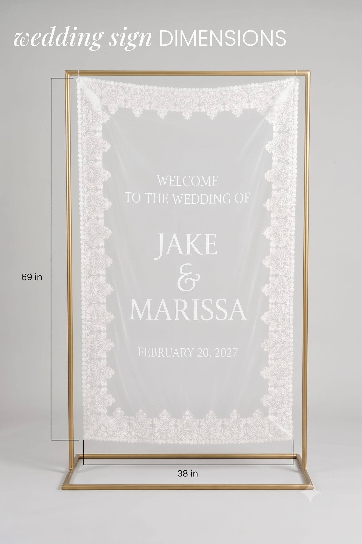 Custom Wedding Sign Printed Banner