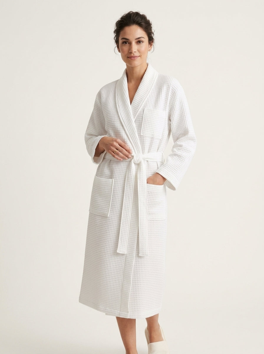 Waffle Pocket Robe