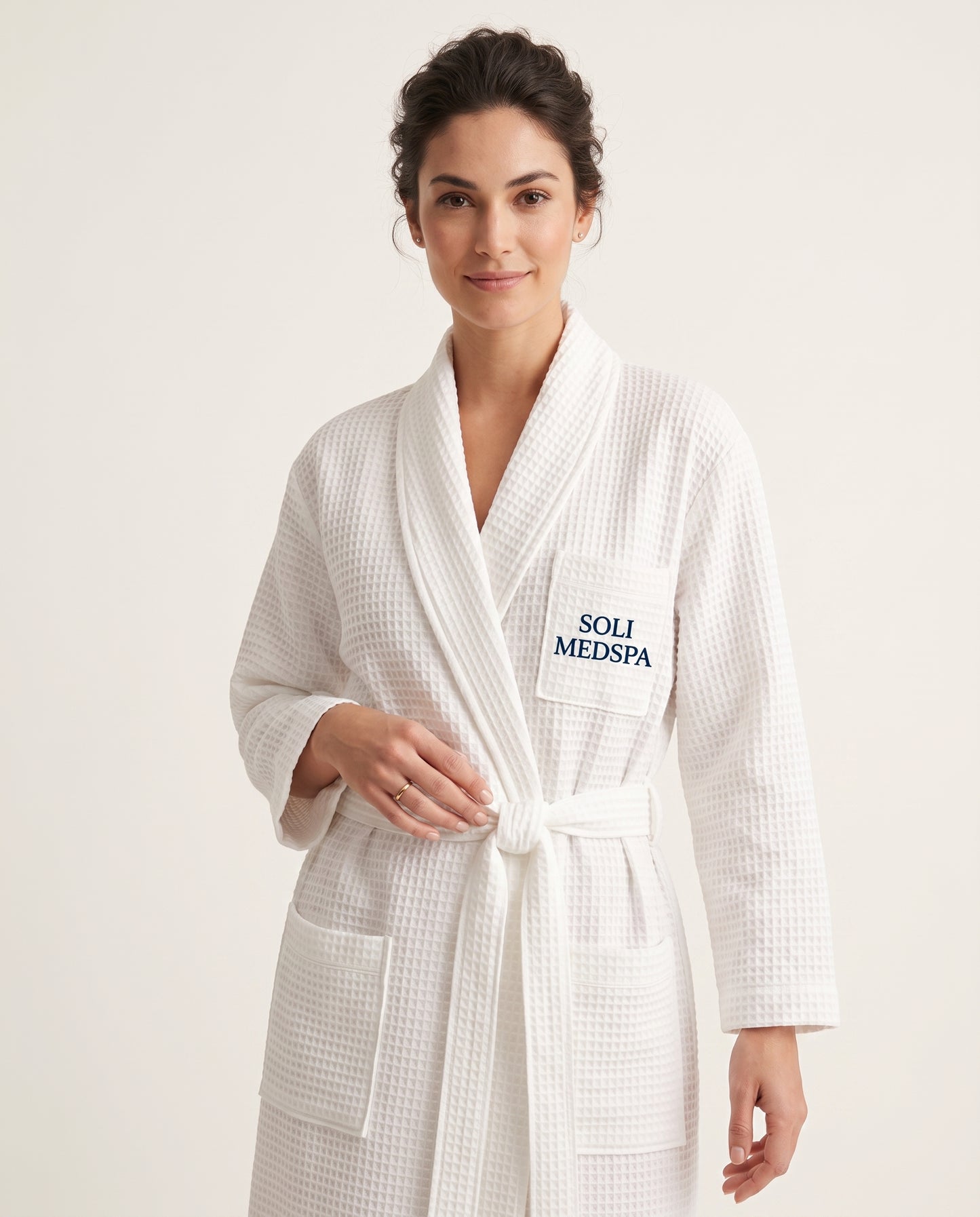 Waffle Pocket Robe