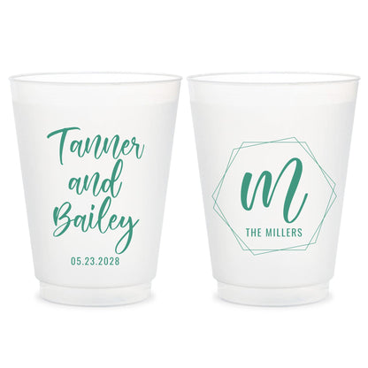 Custom Wedding Frosted Cups (KT 151)