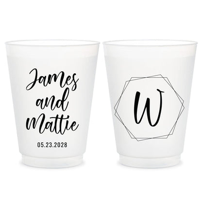 Custom Wedding Frosted Cups (KT 152)