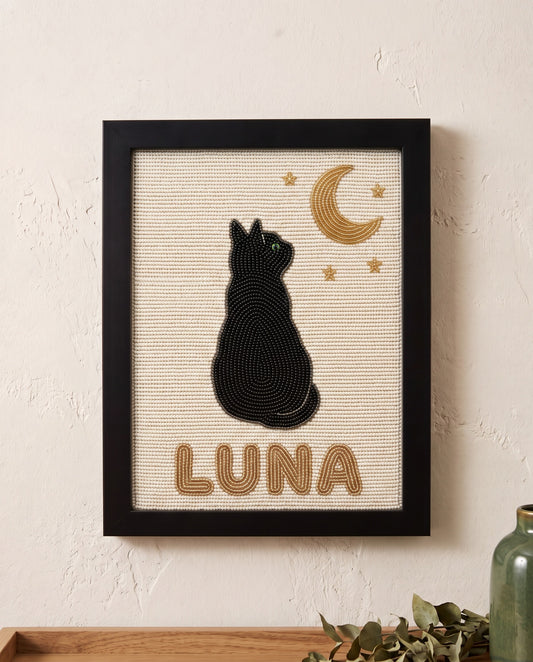 Crescent Moon Cat Portrait