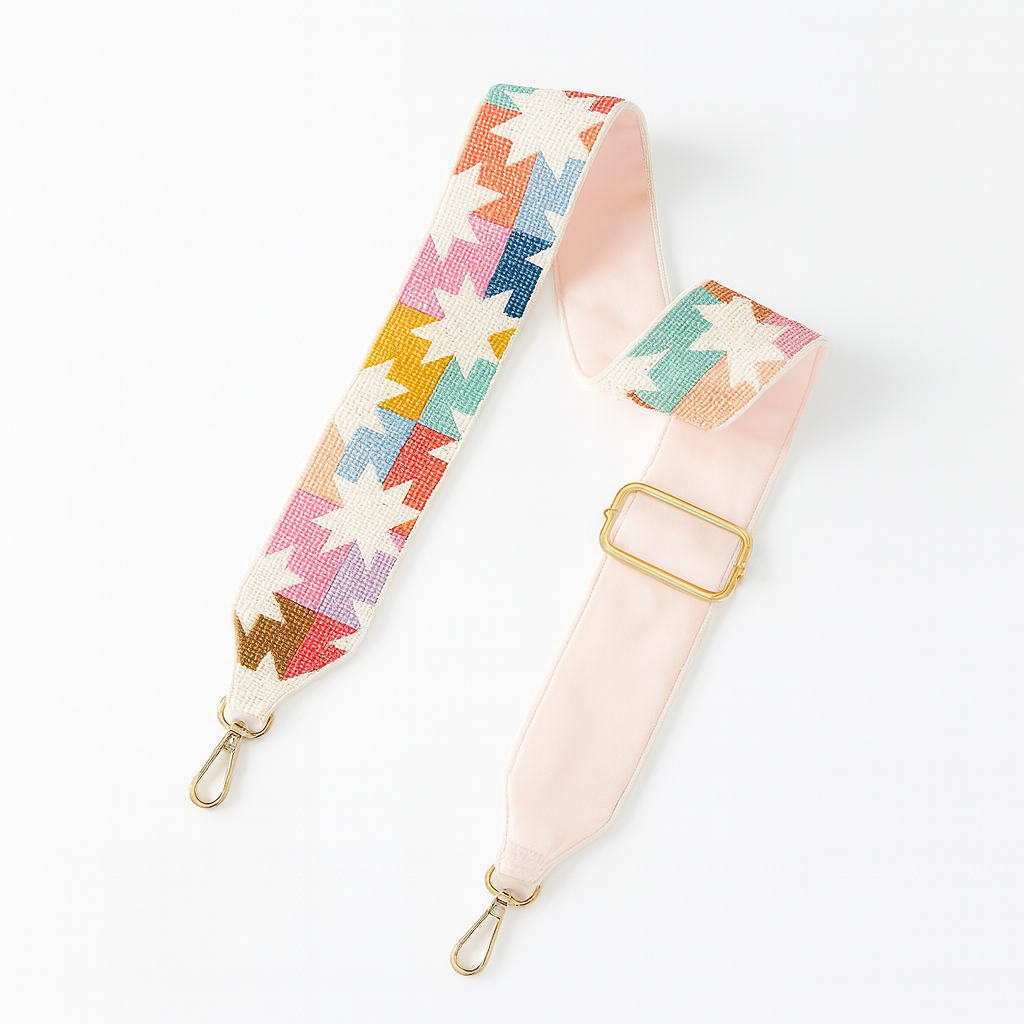Multicolored Triangle Camera Strap