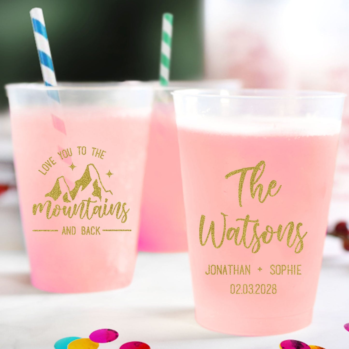 Wedding Frosted Cups (PK 187)