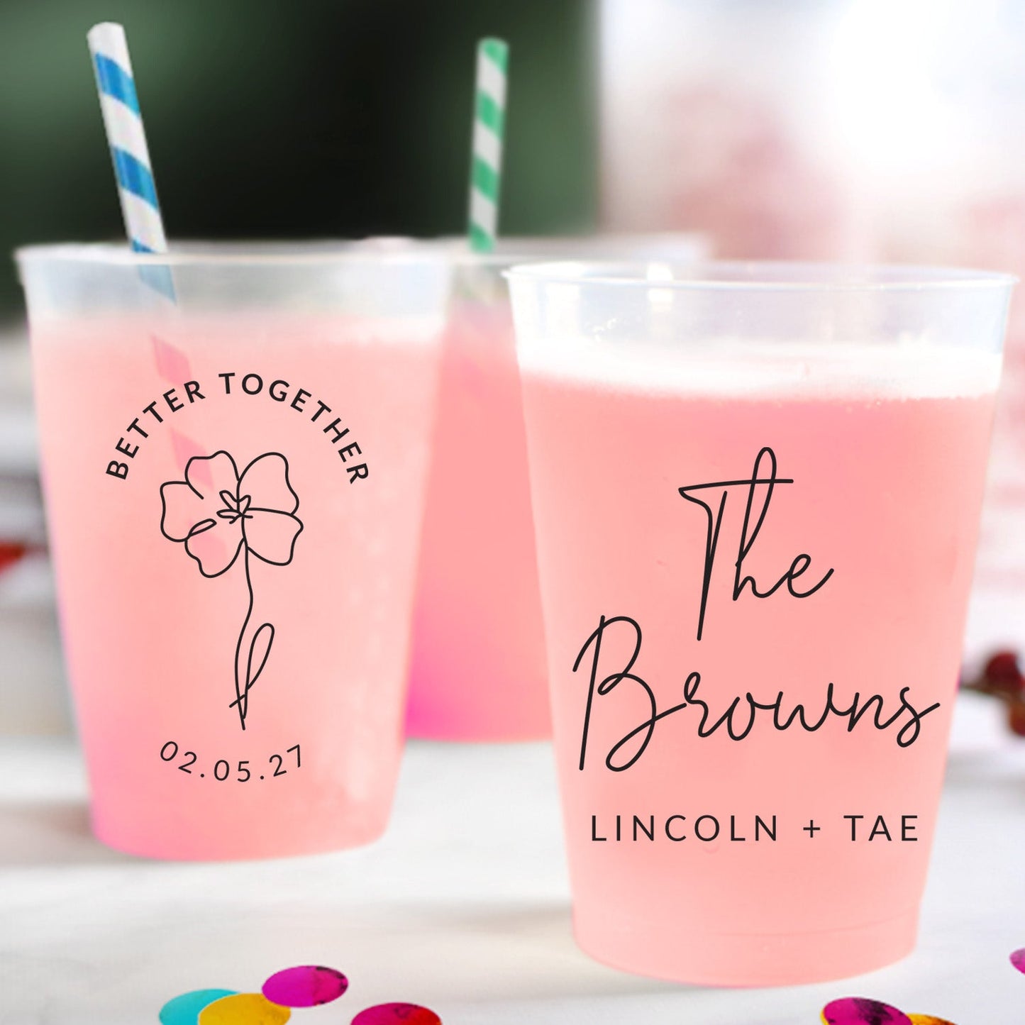 Frosted Cups Wedding Favors (PK190)