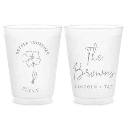 Frosted Cups Wedding Favors (PK190)