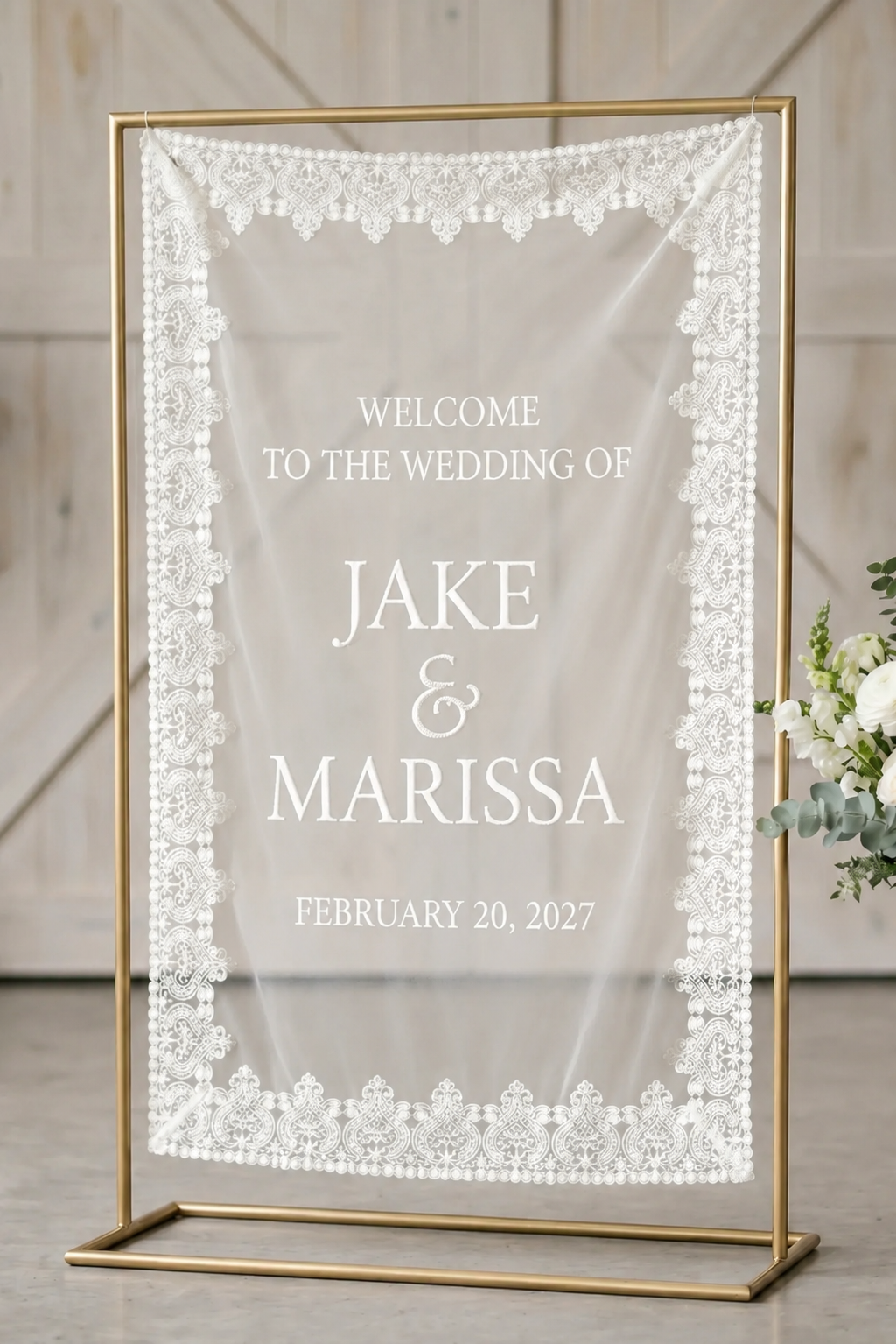 Custom Wedding Sign Printed Banner