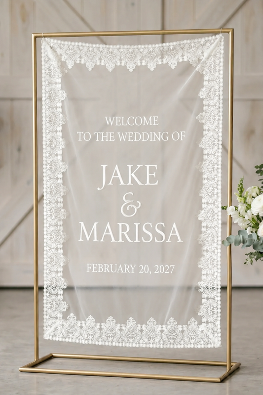 Custom Wedding Sign Printed Banner