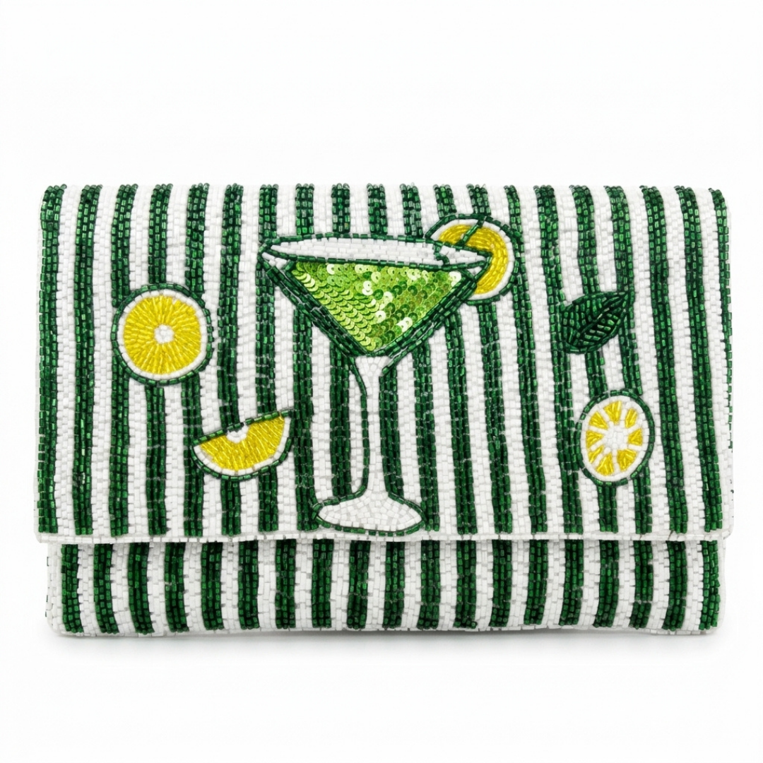 Martini Olive Clutch