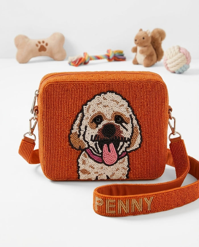 Pet Seed Bead Box Clutch (GD)