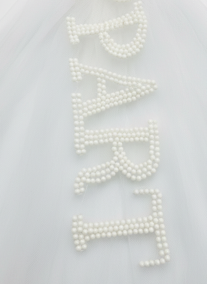 Pearl Beaded Bridal Veil