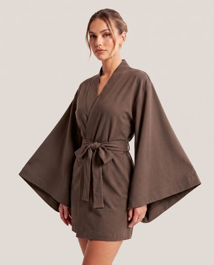 Angel Sleeve Kimono Robe