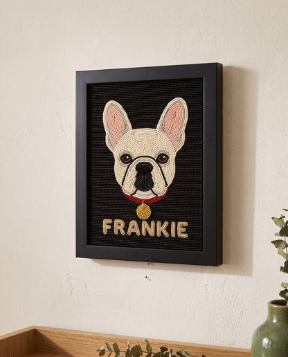 Personalized Beaded Pet Portrait Wall Art