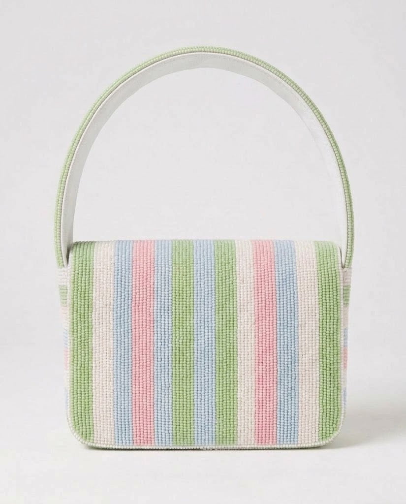 Pastel LOVE Tennis Beaded Shoulder Bag