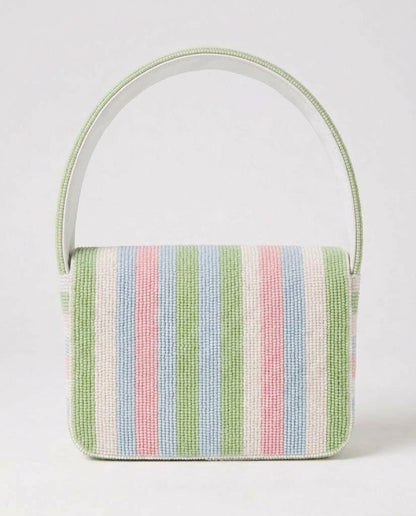 Pastel LOVE Tennis Beaded Shoulder Bag