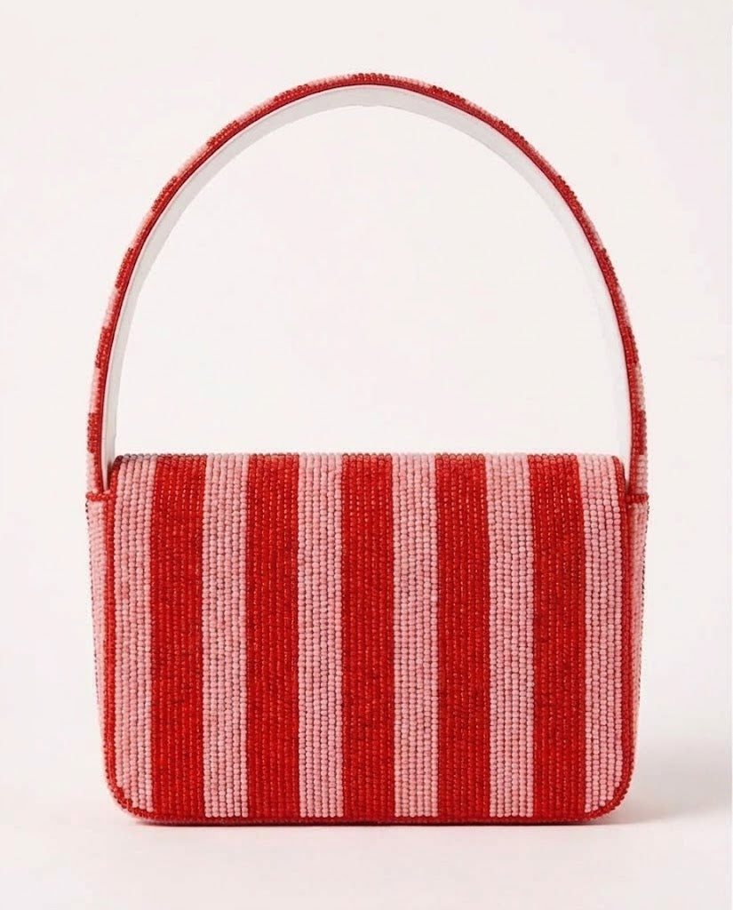 Racing Helmet Beaded Shoulder Bag
