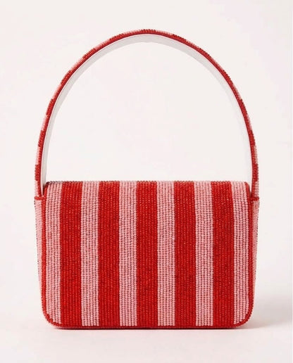 Racing Helmet Beaded Shoulder Bag