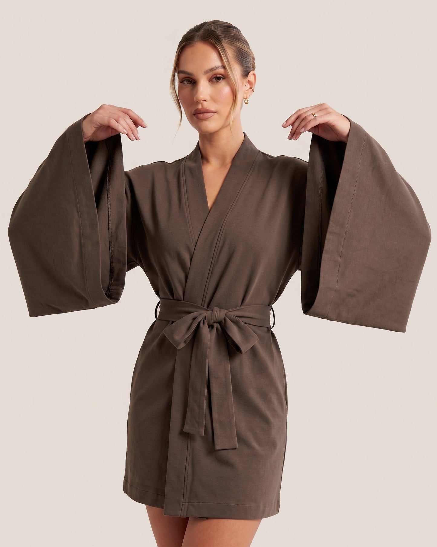 Angel Sleeve Kimono Robe