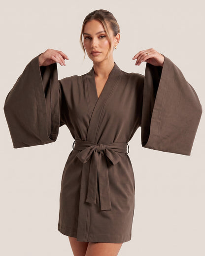 Angel Sleeve Kimono Robe