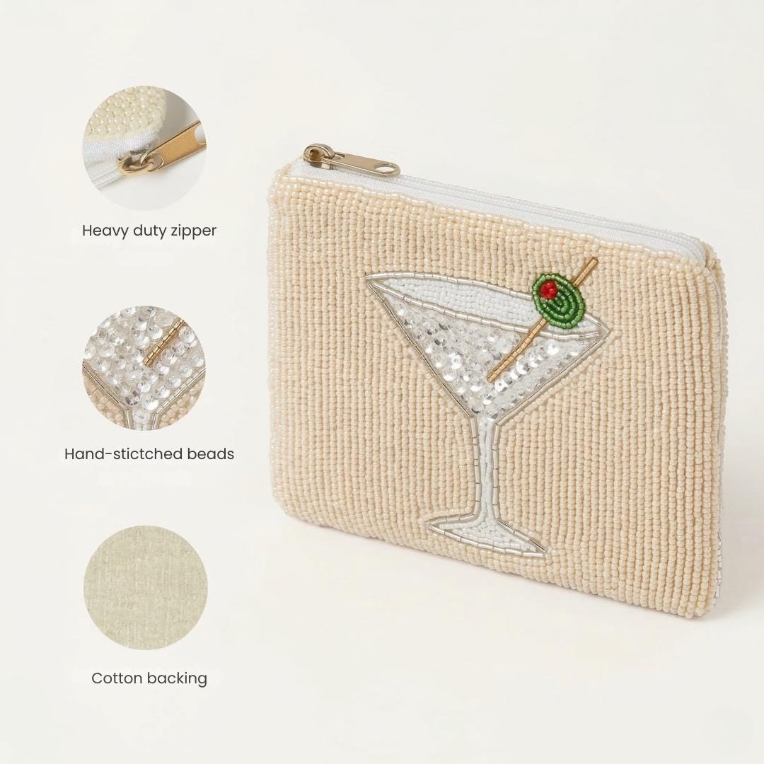 Olive Martini Coin Purse