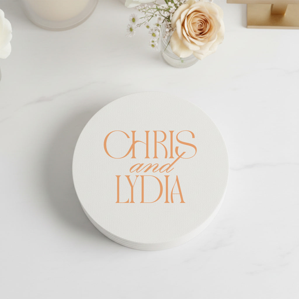 Custom Names Minimalist Coasters