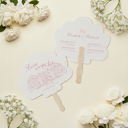 Custom Shape Wedding Fans