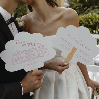 Wedding Program Fans