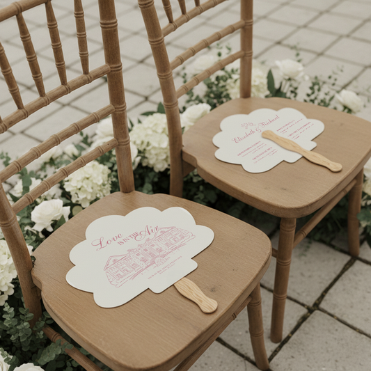 Wedding Program Fans
