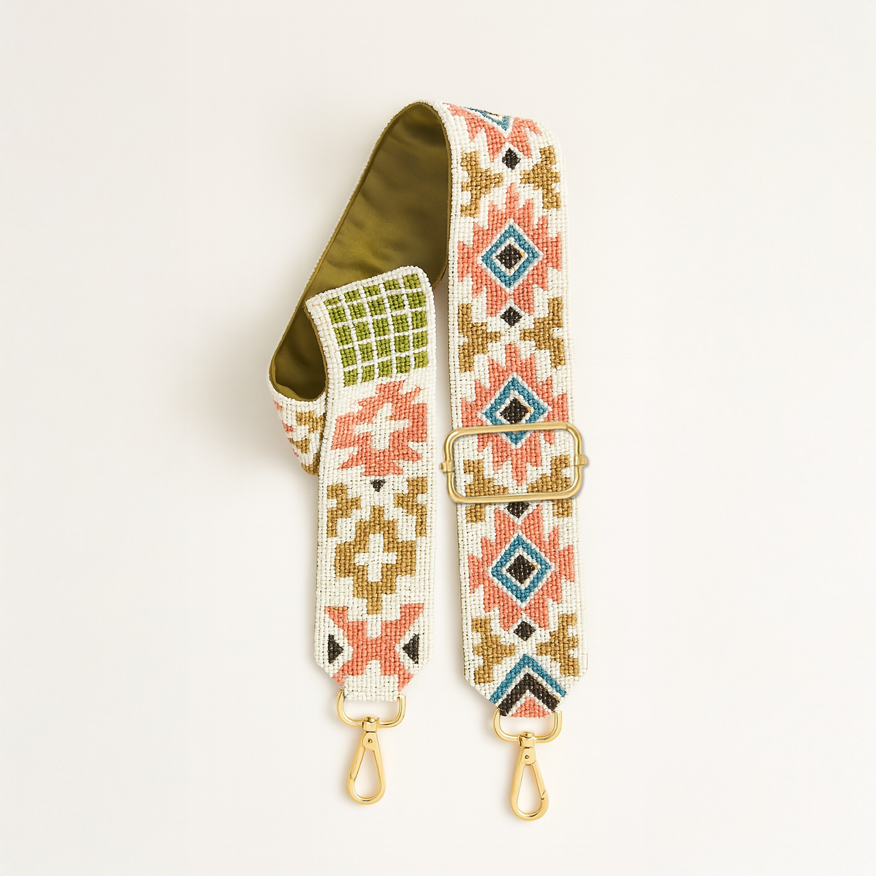 Orange Patterned Camera Strap