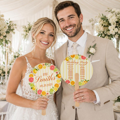 Custom Summer Wedding Hand Fans