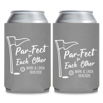 Golf Themed Wedding Can Coolers