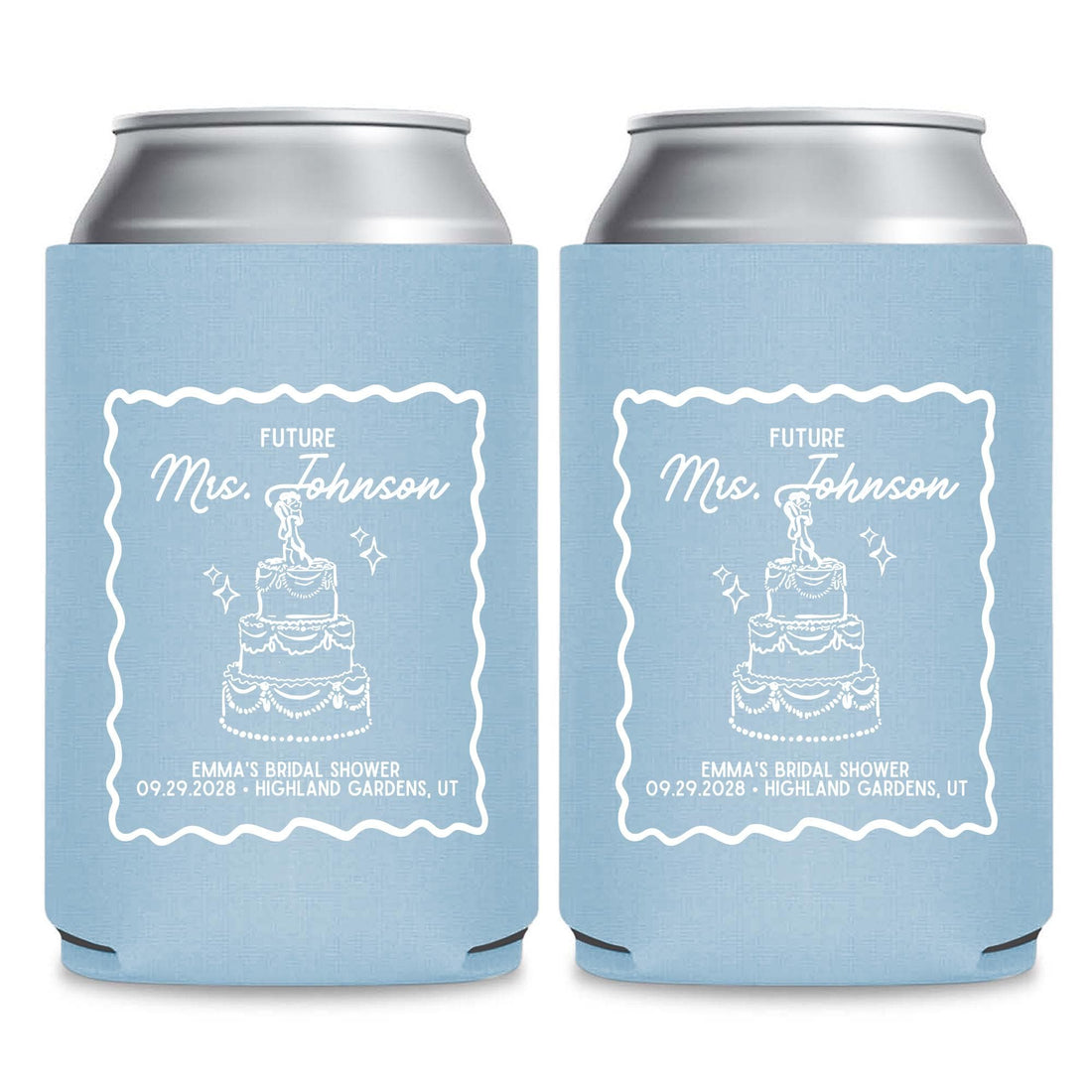 Custom Bridal Shower Can Cooler  CS 669)