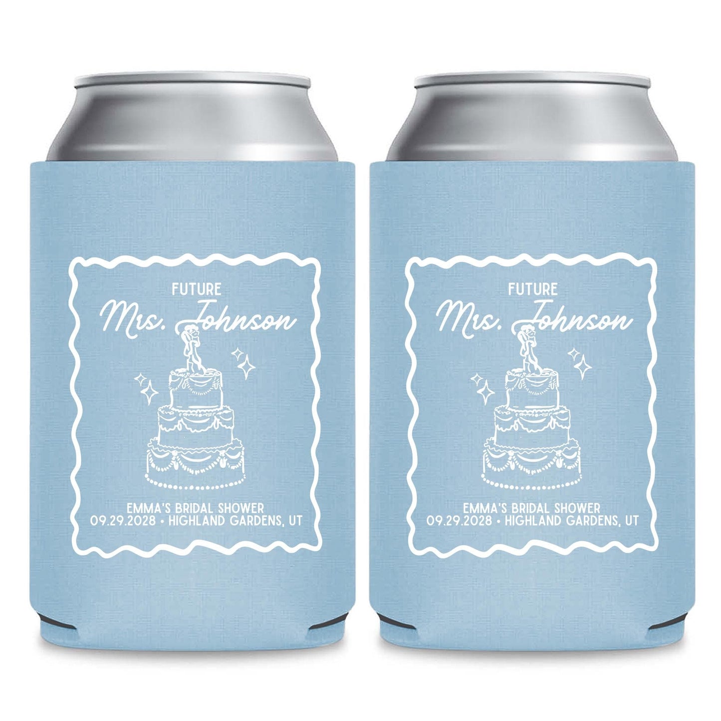 Custom Bridal Shower Can Cooler  CS 669)