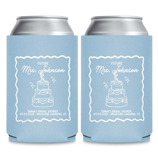 Custom Bridal Shower Can Cooler  CS 669)
