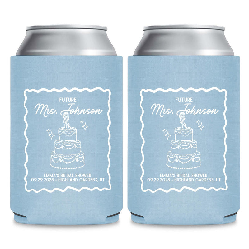Custom Bridal Shower Can Cooler  CS 669)