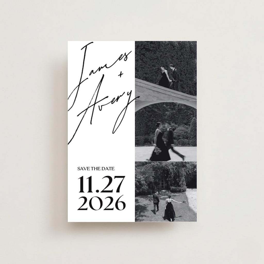 Modern Custom Wedding Portrait Magnet